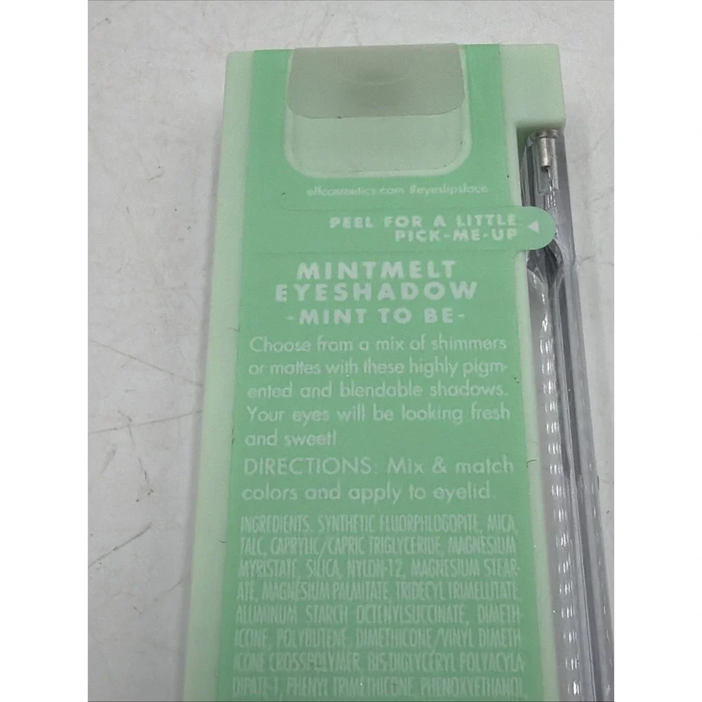 e.l.f. Mini Melt Eyeshadow Quad Mint To Be Discontinued Matte Glitter Green ELF